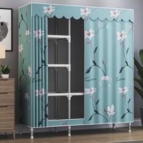 Simple Cloister Hood Home Bedroom Floor Wardrobe Type Multifunctional Folding Clothes Hanger Containing Cabinet Hanging Clothes Rack