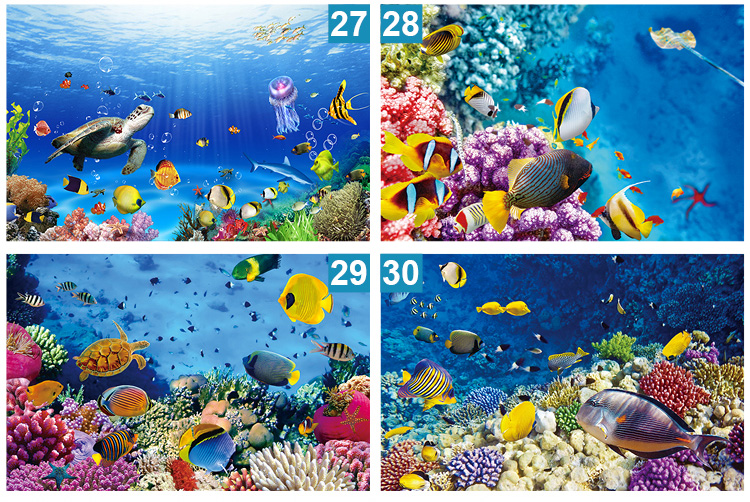 tivi samsung màn hình cong 55 inch 3D stereo tường dán hình nền tự dính dưới nước thế giới đại dương phòng chủ đề TV nền trẻ em tùy chỉnh bức tranh tường không thấm nước - TV tivi xiaomi 75 inch
