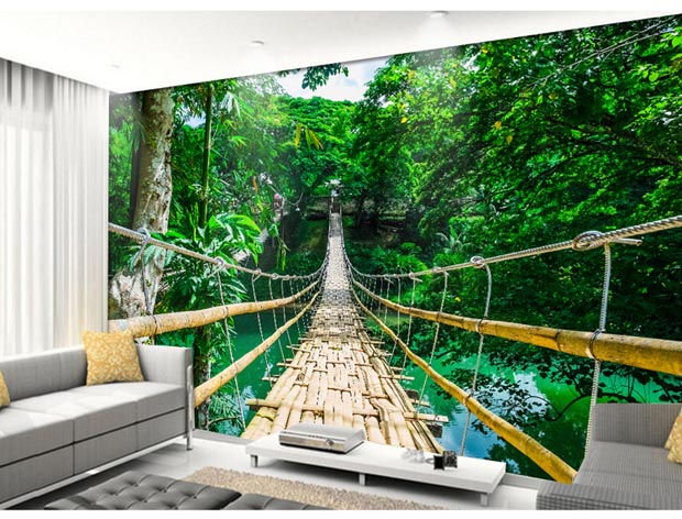 tivi lg 55 Giấy dán tường tự dính Hình nền TV tự dán tường phòng khách trang trí tường nền dán sáng tạo dán tường phong cảnh - TV tivi 65 inch giá rẻ