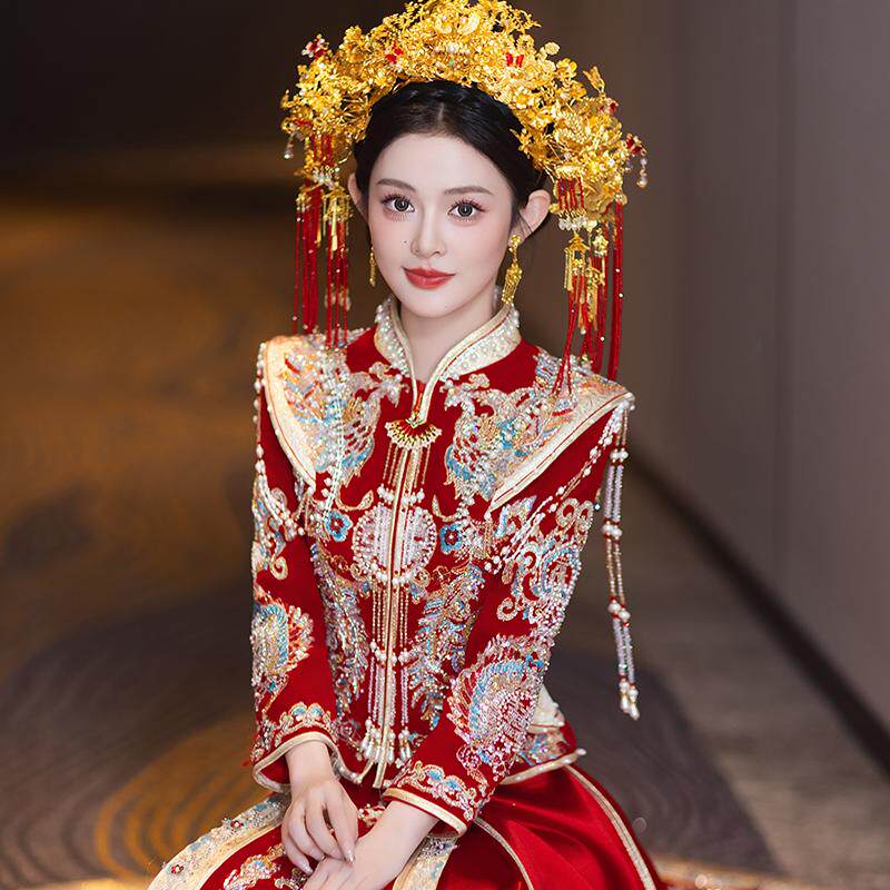 💖梦寐以求的新中式婚纱💖 - 花初喜2025新款秀禾服婚服-秀禾服-淘宝好物网