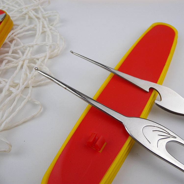 Phiên bản bện bằng thép không gỉ dụng cụ cầm tay crochet động vật tulip hình dáng Crochet Collector - Công cụ & vật liệu may DIY móc áo len cho bé