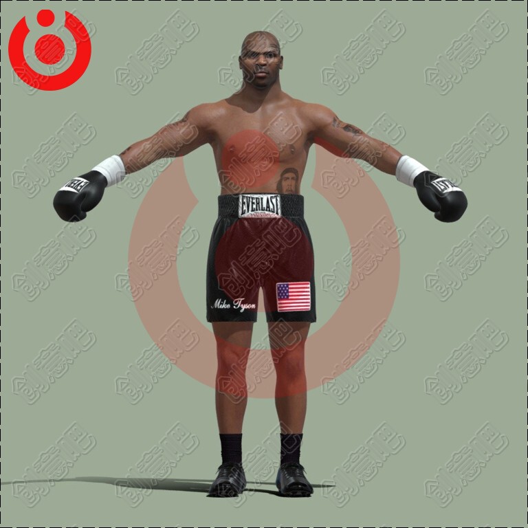 Tyson Boxer Character Skeleton Binding Game Model 3Dmax Fbx Blender Format Tyson Boxer Character Skeleton Binding Game Model 3Dmax Fbx Blender Format