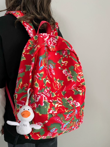 Этнический вместительный и большой рюкзак, небольшой дизайнерский ранец, сумка через плечо, этнический стиль, подходит для студента