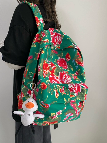 Этнический вместительный и большой рюкзак, небольшой дизайнерский ранец, сумка через плечо, этнический стиль, подходит для студента