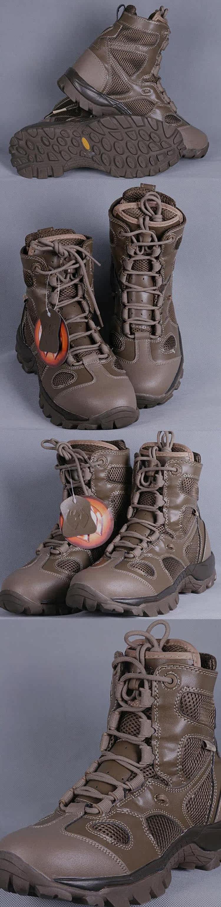 Bottes militaires en cuir - choc - Ref 1402246 Image 15