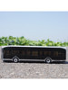 1:42 Yutong Bus Model U12 Overseas Version Black King Kong Model Bus Pure Electric Bus Alloy Car Model
