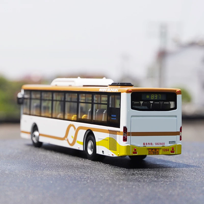 Сонвин автобус модель 1:43 Shanghai автобус сплав модель Volkswagen Sanqi № 738 и Johnson & Johnson автобус № 837 автобусная коллекция