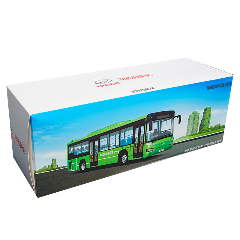 1:42 Scale Original Suzhou Jinlong Higer Bus B92H Higer New Energy Bus Model