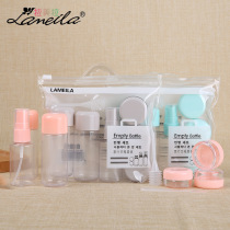 Beauty Bottle Travel Makeup Empty Bottle Set Bottle 8 Pieces Spray Bottle Split Bottle Face Cream Box Stick Tool Kit Attached Cashier Bag