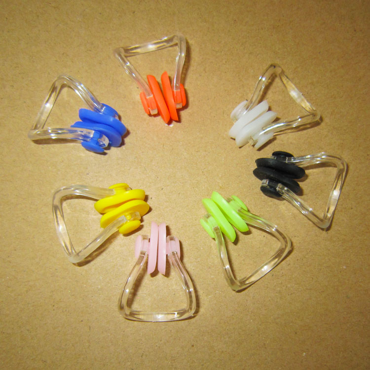 Swimming professional waterproof nasal congestion Bathing Anti-water adult children diving equipment Soft silicone nose clip set diving