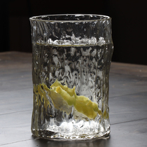 Heat-resistant glass teacup water cup high temperature thick teacup green teacup guest large water Cup