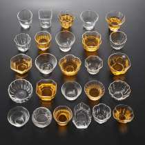 Japanese hammered glass small cup tea cup Single cup tea cup Tea cup Master heat-resistant cup Kung Fu Tea accessories Tea cup