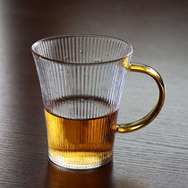 Heat-resistant transparent glass set home living room with water cup milk tea cup beer cup