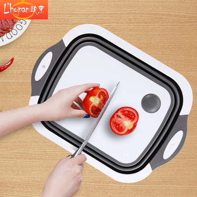 【欧烹】多功能菜板可折叠两用洗菜盆