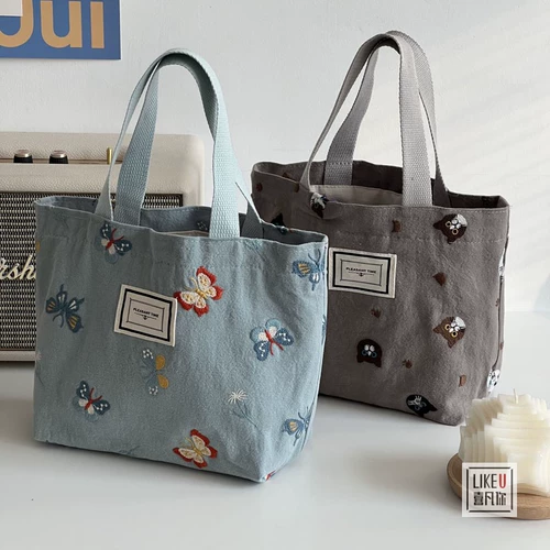 Оригинальная косметичка, портативная маленькая сумка клатч, сумка через плечо, с вышивкой