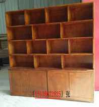 American Country Cabinet Retro Solid Wood Kitchen Wineware Storage Cabinet Storage Cabinet