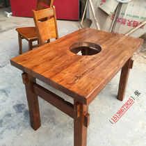 Northern Old Elm Solid Wood Furniture Dining Table and Chair Combination of Simple current desk desk writing desk custom