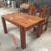 Manufacturer Direct Marketing Old Elm Wood Full Solid Wood Meeting Table Rectangular Large Table Chinese Long Dining Table Customizable