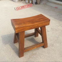 Custom made old wood dwarf stool fashion bench log saddle stool old elm chair