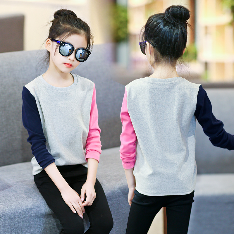 Girl T-shirt Children with a pure cotton long sleeve T-shirt clothes for sweater clothes for spring and autumn children