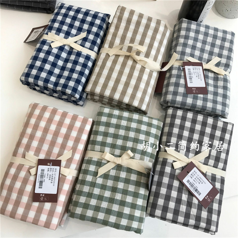 Giặt khô và thoải mái giặt gối bông đôi Bông đơn giản kẻ sọc nhỏ gối đơn gối 48x74 - Gối trường hợp gối tựa đầu ô tô