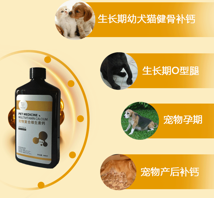 Pet dog cat vitamin bd chất lỏng viên canxi bột xương bổ sung canxi con chó mang thai chó mèo dinh dưỡng - Cat / Dog Health bổ sung sữa cho chó tốt nhất	