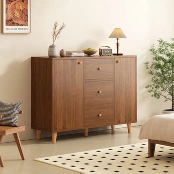 Sideboard, Living Room Storage Cabinet, Floor-Standing Storage Cabinet, Simple Tea Cabinet, Household Cabinet, Wall-Mounted Integrated Storage Cabinet