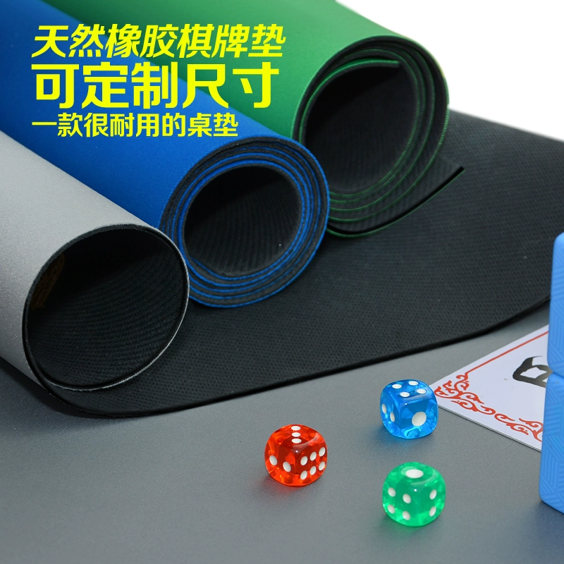 Bộ giảm thanh dày Mahjong khăn trải bàn Cao su pad vuông còng tay hộ gia đình mat 78 80 83 85 90 một mét - Các lớp học Mạt chược / Cờ vua / giáo dục