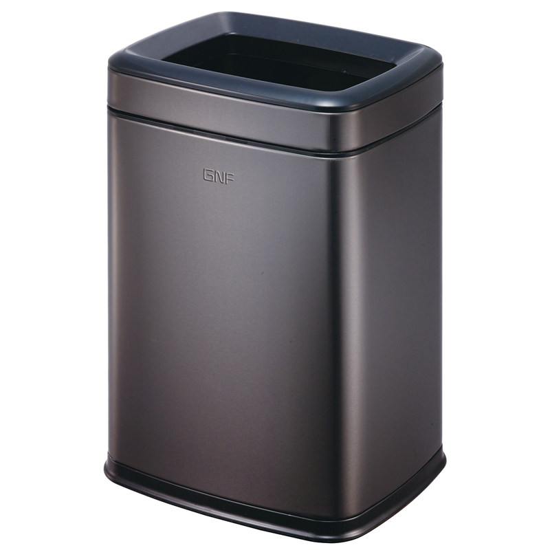 Southern GNF high-end stainless steel trash can household living room bedroom square double-layer trash can kitchen without cover