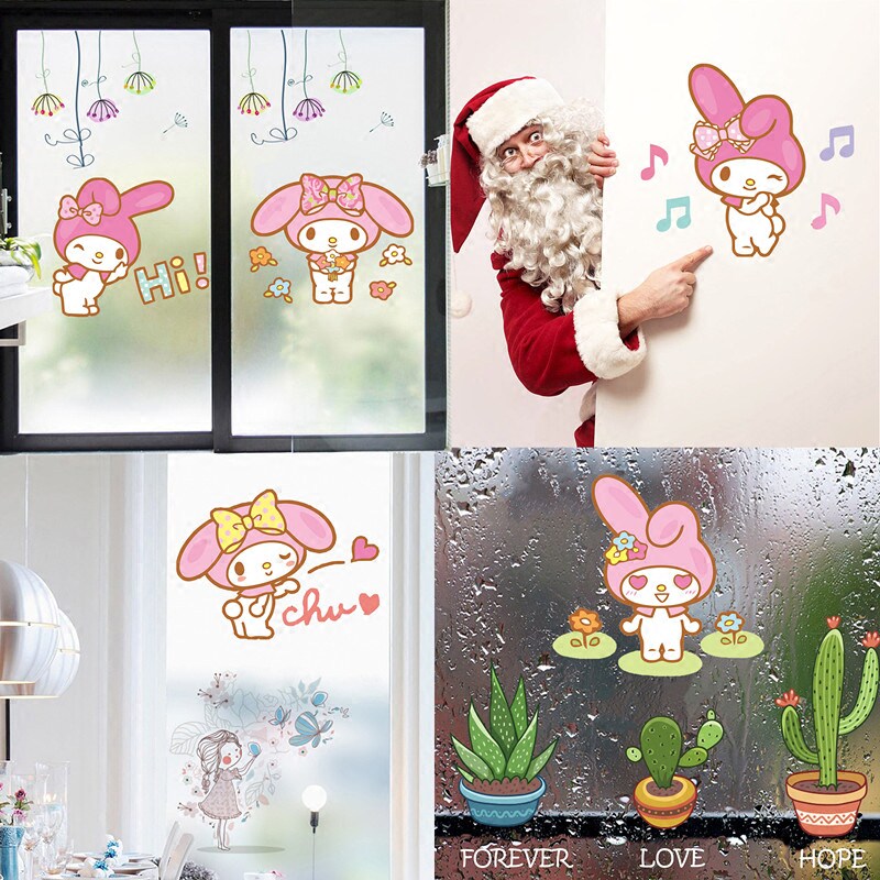 Meleticati cartonable removable wall stickers Stickler Windows Sticker film Toilet Stickler with Windows Glass Sticker