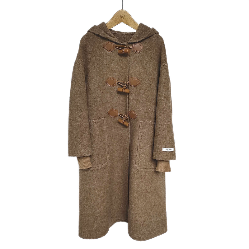 [Exclusive to Xiao Li] Long Camel Wool Hooded Coat 9006, Length 103.5