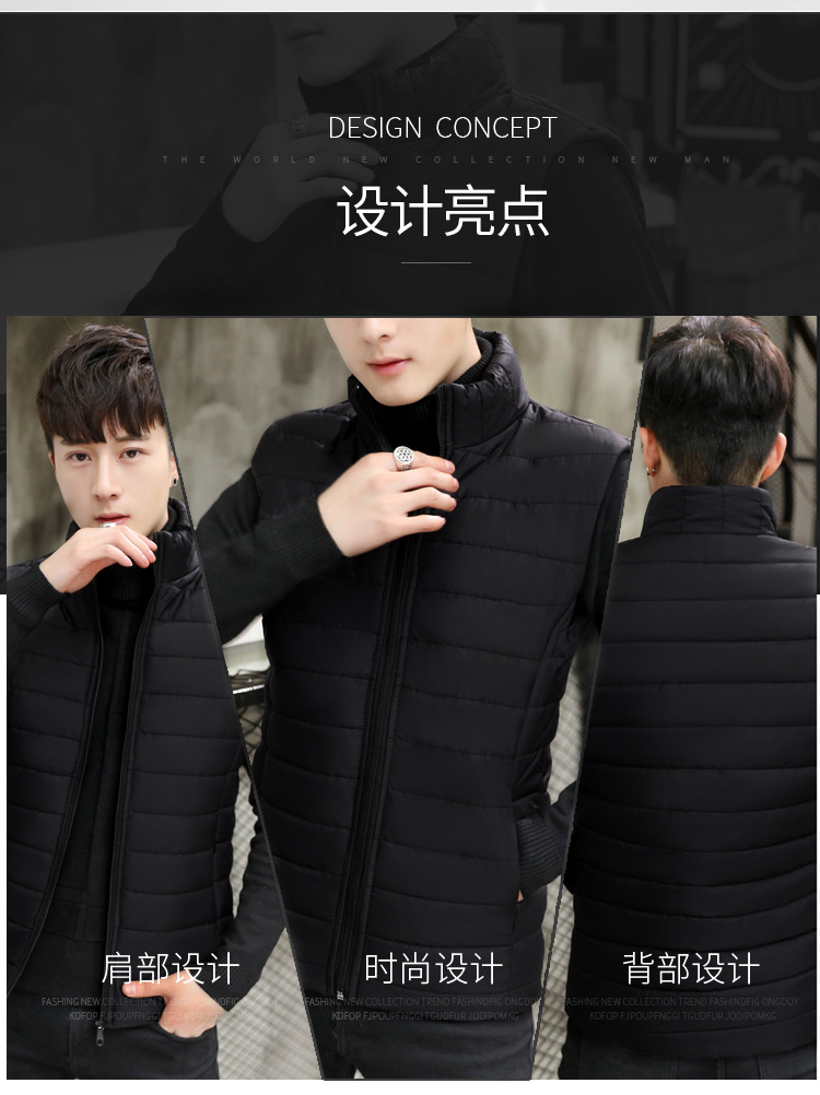 Áo vest nam mùa thu đông 2018 xuống áo vest cotton vest mùa đông áo khoác dày dày tay áo vest áo vest dạ nam trung niên