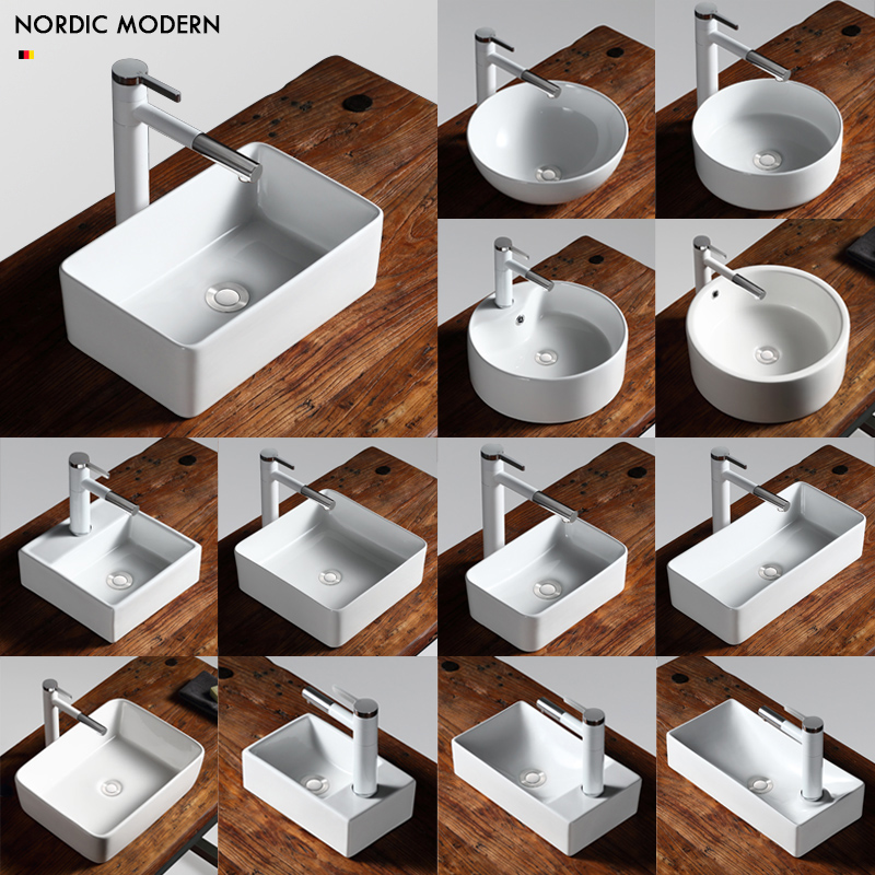 Table Basin small size household mini-bathroom on a small single basin balcony small bath dish