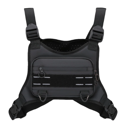 Спортивный жилет подходит для мужчин и женщин, водонепроницаемый мобильный телефон, вместительная и большая тактическая нагрудная сумка, для бега, надевается на плечо