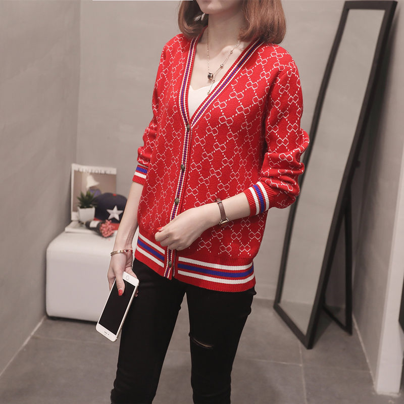 Áo len cardigan nữ mùa xuân 2018 Mới Hàng dệt kim Đầu xuân Áo khoác ngoài phiên bản Hàn Quốc của những cô nàng lười biếng hoang dã áo len