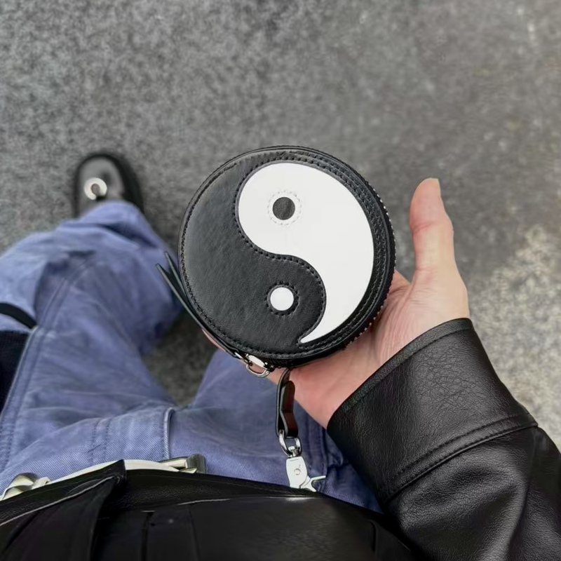 Dispensable Tai Chi Bagua Double-Sided Coin Purse Card Holder Pendant Tai Chi Bag Dispensable Tai Chi Bagua Double-Sided Coin Purse Card Holder Pendant Tai Chi Bag