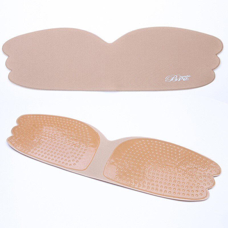 Silicone bra stickers for women's wedding photos suspenders special big breasts summer thin section gathered up push-up invisible underwear nipple stickers