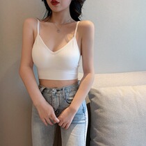 Small camisole vest female summer outside wearing tide Hyuna wind Net red mschf Hong Kong flavor sexy suit with bottom coat