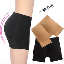 Fake butt sexy safety pants middle waist plus padded hip flat horn lift hip no trace breathable four corner insurance short underwear