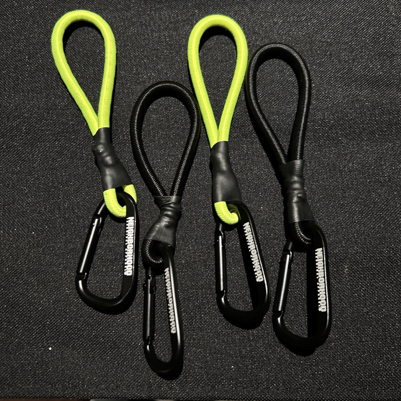 Nbhd Outdoor Carabiner Elastic Rope Drawstring Hook Lanyard Wind Rope Buckle Extension Accessories Strong Quick-Hang Keychain