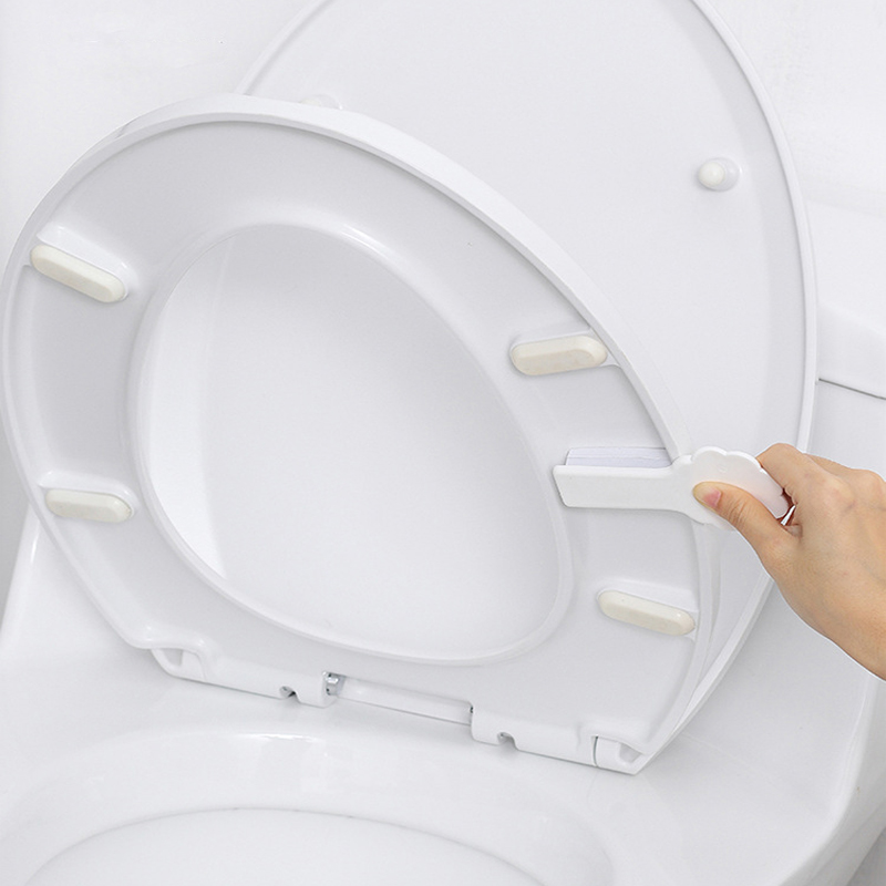 Japan can be beautiful toilet seat sanitary lid toilet plate handle clamshell without dirty hand with shock absorbing and noise-proof cushion