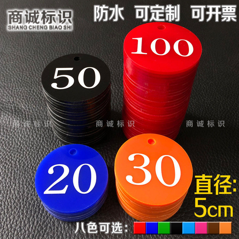 Acrylic number plate digital hand game key hanging clasp spicy hot plastic impostor mark live number plate