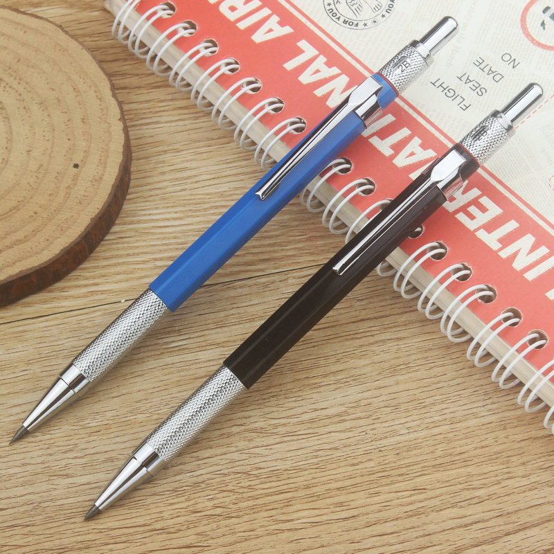 2 0 semi - metal automatic pencil 2mm coarse sketch drawing drawing and drawing low - gravity core claw claw claw jack