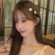 South Koreas new white mountain tea hair jacket female simple side hair and liu sea clip cute duck mouth clip