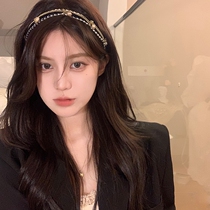 Korea Net Red Pearl Chain Handling Female French Renaissance Clamp High-Sensing Decoration Outside Hundred and Washing Faces