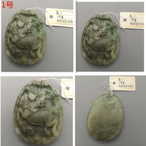 Natural Nanyang Dushan Jade Zodiac Horse Pendant Neck Jewelry