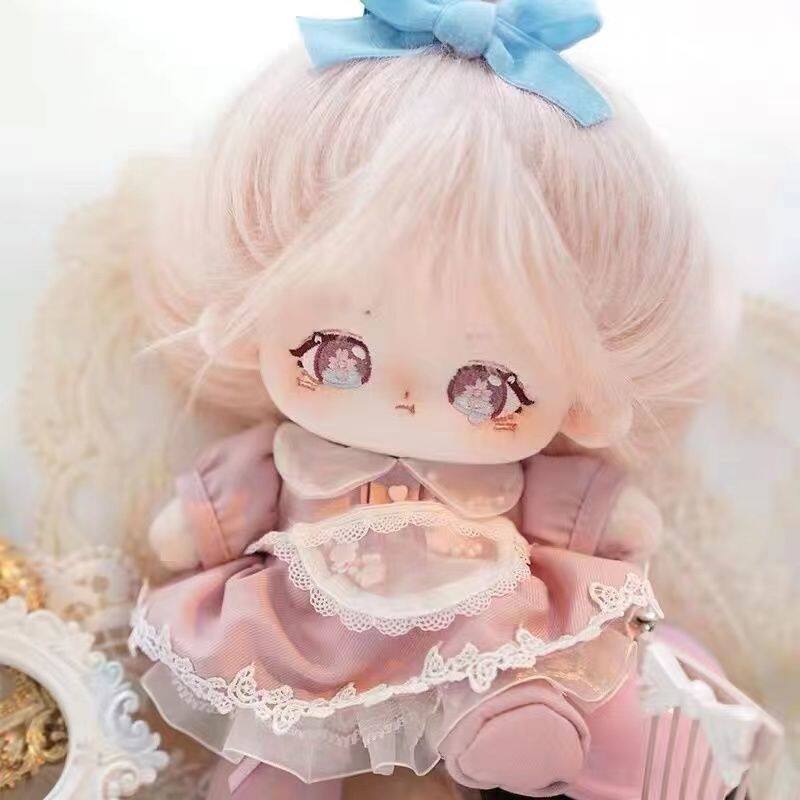 棉花娃娃/毛绒玩具娃衣 半糖棉花娃娃正品娃衣女生礼物20cm可爱女生古风现货换装便宜