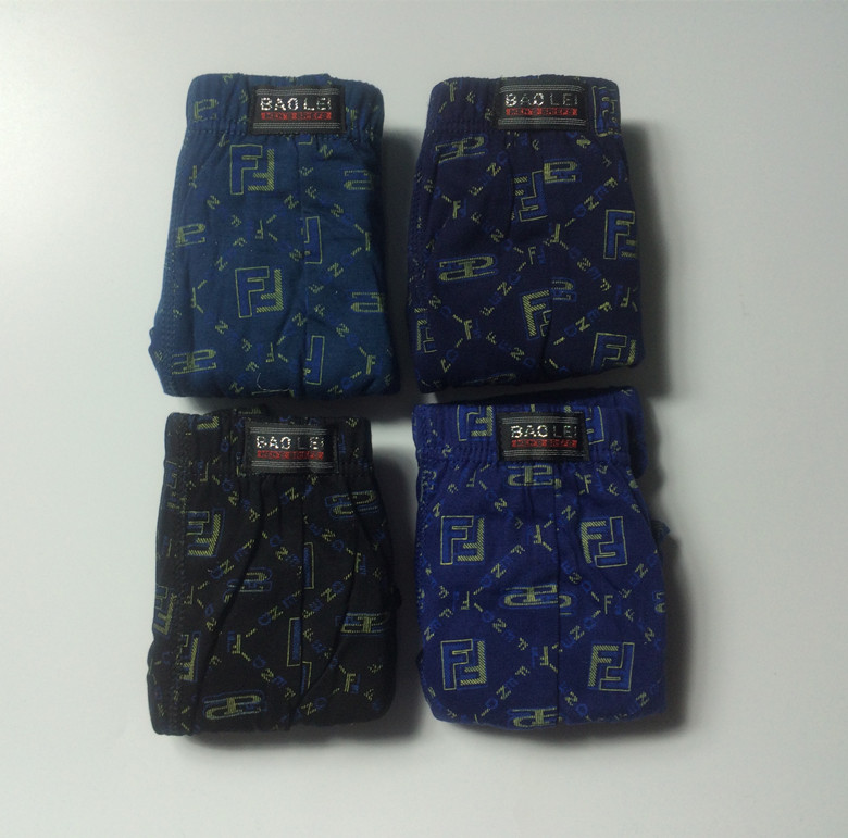 Bao Lei nam đồ lót cotton cotton boxer quần short bốn góc quần siêu thị đóng hộp đồ lót một hộp hai bán buôn quần sịp gợi cảm 