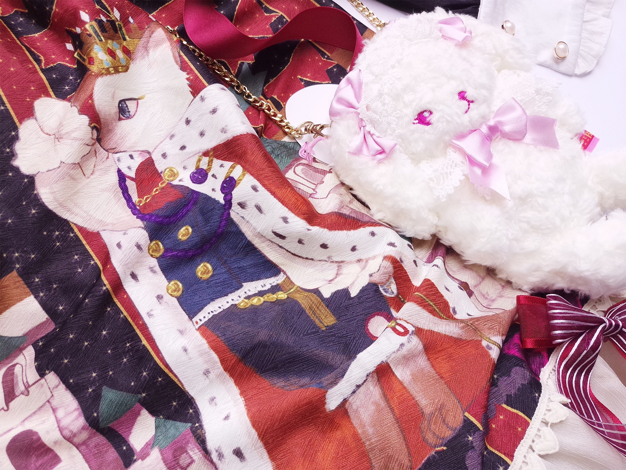Другие 【b品现货】钦花社原创维多利亚喵lolita op可爱毛茸斗篷外套秋冬