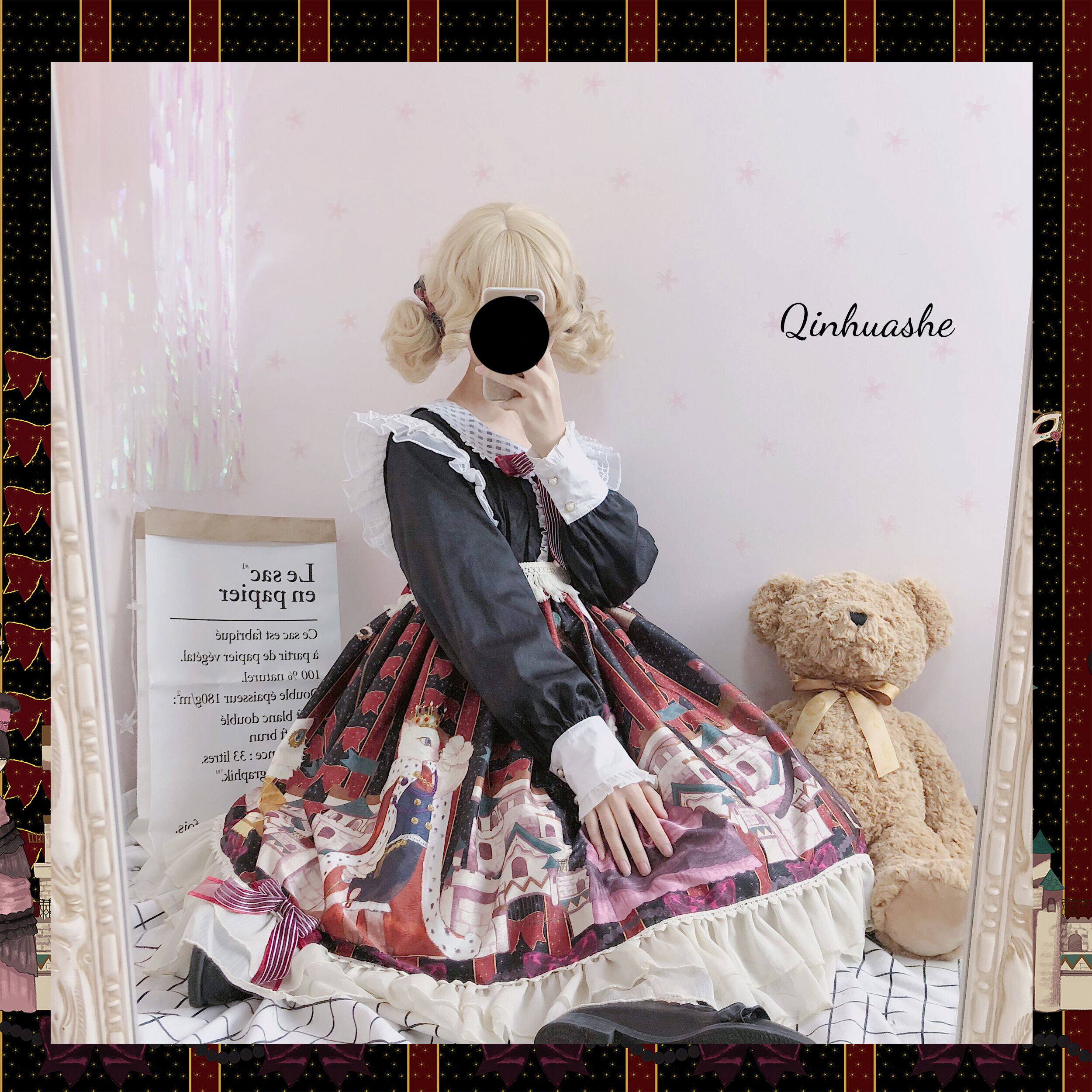Другие 【b品现货】钦花社原创维多利亚喵lolita op可爱毛茸斗篷外套秋冬